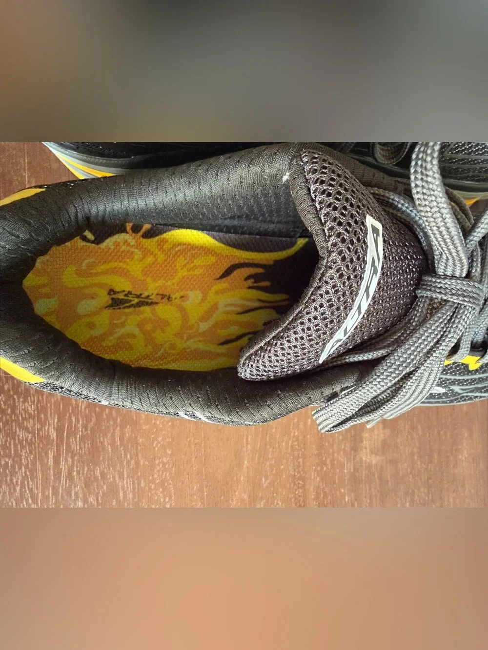 Altra Repetition Running Shoes s11.5 Mens Zero Drop Black/Yellow Mesh